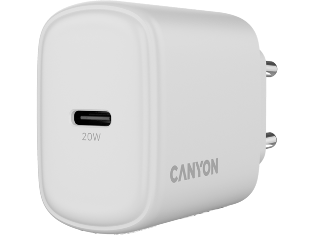 Зарядни устройства Canyon OnCharge 200 20W 1xPD EU White
