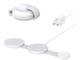 Зарядни устройства Anker MagGo Wireless Charging Station (3-in-1, Foldable Pad), Aurora White