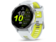 Смарт часовници Garmin Forerunner® 970 - Titanium с Whitestone корпус и Whitestone/Translucent Amp Yellow каишка 