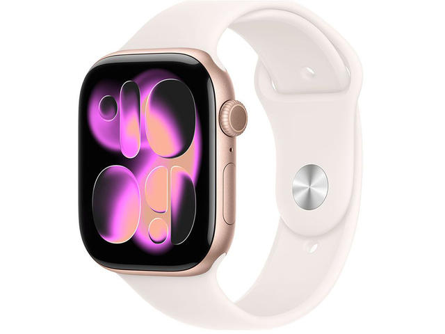 Смарт часовници Apple Watch Series 11 GPS 42mm Rose Gold Aluminium Case with Light Blush Sport Band - S/M
