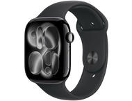 Смарт часовници Apple Watch Series 11 GPS + Cellular 42mm Jet Black Aluminium Case with Black Sport Band - S/M