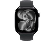 Смарт часовници Apple Watch Series 11 GPS + Cellular 42mm Jet Black Aluminium Case with Black Sport Band - M/L