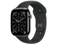 Смарт часовници Apple Watch S11 GPS + Cellular 46mm Slate Titanium Case with Black Sport Band - S/M