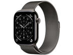 Смарт часовници Apple Watch Series 11 GPS + Cellular 46mm Slate Titanium Case with Slate Milanese Loop - S/M