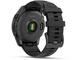 Смарт часовници Garmin fēnix E - 47 мм, AMOLED - Slate Gray Steel с Black силиконова каишка