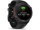Смарт часовници Garmin Approach® S70 - 47 мм черен керамичен безел с черна силиконова каишка