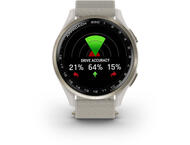 Смарт часовници Garmin Approach® S50 - Cream Gold Aluminium безел с Ivory ComfortFit Nylon каишка