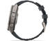 Смарт часовници Garmin fēnix® 9 Pro, inReach® - 47 мм - Titanium с Graphite/Black силиконова каишка