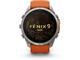 Смарт часовници Garmin fēnix® 9 Pro, inReach® - 51 мм -  Titanium с Autumn Orange/Spark Orange силиконова каишка