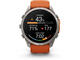 Смарт часовници Garmin fēnix® 9 Pro, inReach® - 51 мм -  Titanium с Autumn Orange/Spark Orange силиконова каишка
