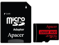Карти памет 128GB Apacer microSDHC/SDXC UHS-I U1 V10 A1 (R100 MB/s)