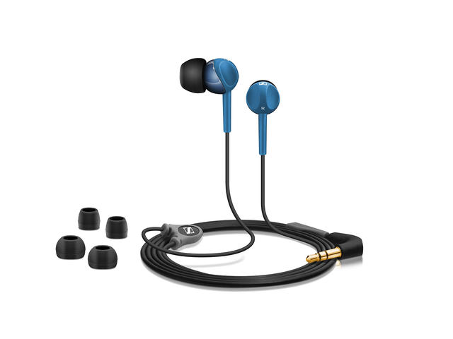 Слушалки Sennheiser CX 215, в синьо-черно