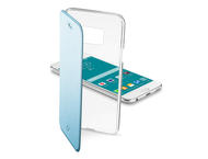 Калъфи Cellular line ClearBook за Samsung Galaxy S6, прозрачен-син