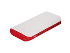 Външни батерии Hama "Pipe" Power Pack, 13000 mAh, в бяло-червено
